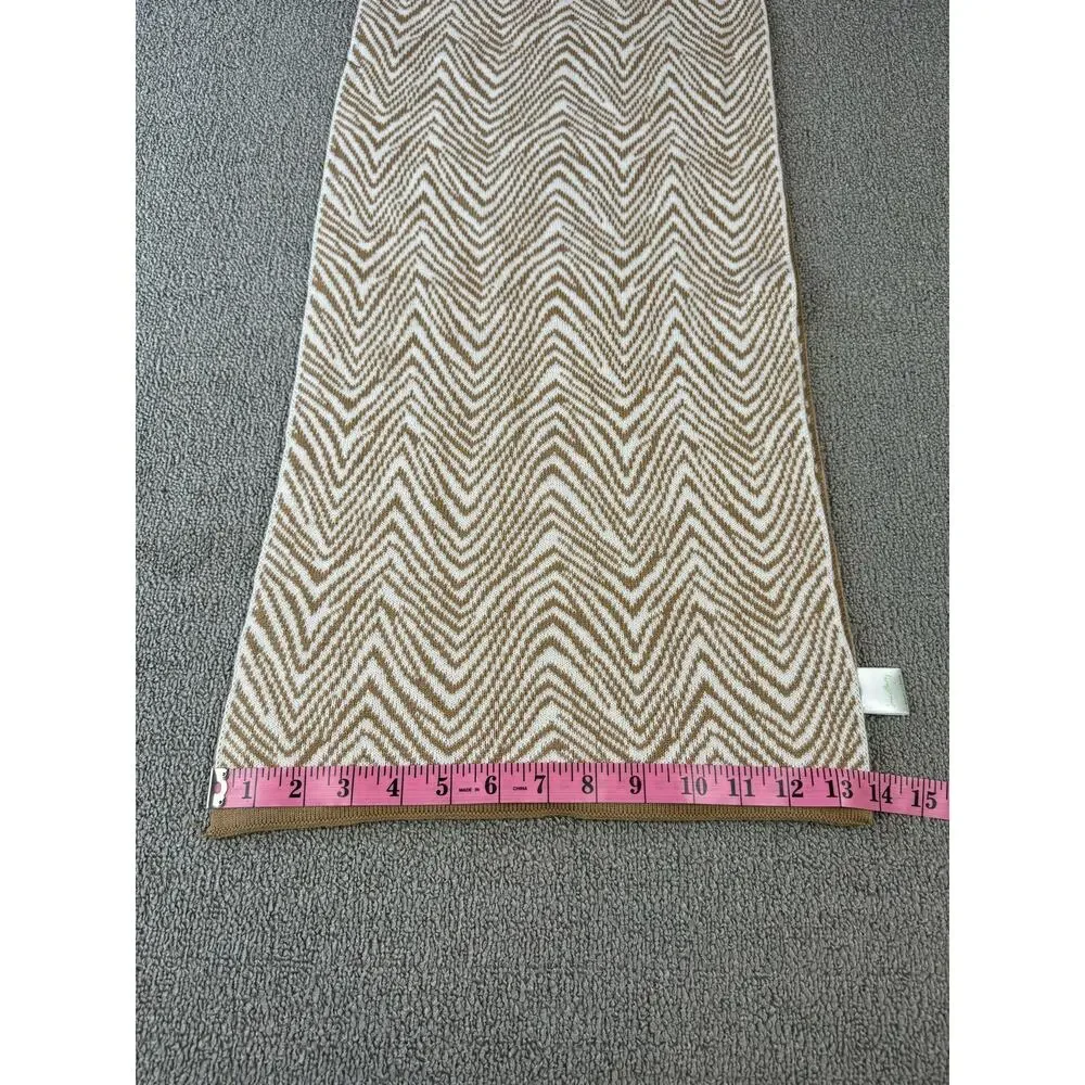 Vera Bradley Scarf Shawl Beige Animal Zebra Print Knit Rectangle